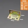 Suporte de Canto de Ferro para Móveis / Conector de Reforço em L / Cantoneira de Suporte para Prateleira / Suporte Triangular de Ferro 90 Graus para Placa de Madeira
