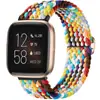 Correa Nueva Aplicable para Reloj Fitbit Versa 2 Bucle de Ajuste de Bucle Trenzado de Nylon Banda Elástica Correa de Reloj Inteligente