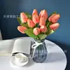 7-Ramo de Tulipanes Flores Artificiales Ramo de Tulipanes Arreglo Floral de Escritorio Actuación de Boda Flores de Mano Transfronterizo