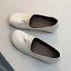 Zapatos planos sencillos de piel para mujer, nuevos mocasines casuales de moda estilo coreano 2026 que aumentan la altura