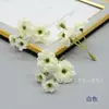 Flores Artificiais para Montagem DIY Headwear Artesanal Materiais para Decoração de Chapéus Fios de Flores de Rosa Flores de Tamanho Médio Arranjo de Flores para Casamento