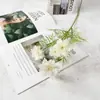 5 Flores Artificiales de Centaura de Seda para Decoración de Pasillo de Boda, Arreglo de Pared de Flores, Accesorios de Fotografía, Decoración de Fondo, Flores Falsas