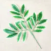 Folhas artificiais de magnólia e manga com toque realista, revestidas com cola, folhas de árvore falsas, galhos, plantas verdes para decoração de projeto de outono, paisagismo e atacado