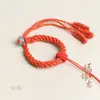 Llavero Colgante de Cuerda para Anillo de Muñeca Corto Trenzado Creativo Accesorio DIY con Hilo de Algodón Dorado Trenzado a Mano