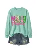 Comercio electrónico transfronterizo de Amazon, sitio europeo, sudadera de moda y divertida para mujer, diseño de copo de nieve de Feliz Navidad, en stock
