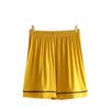 Shorts casuais soltos confortáveis de modal feminino calça pijama fina cor sólida roupa externa calça de cinco pontos calça de casa