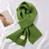 Bufanda de color liso para mujer, chal de cachemira de imitación gruesa de invierno 2022, estilo occidental, de alta gama, estilo coreano, cálida, combina con todo.