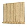 Cortina de Bambu à Prova de Vento e Areia Cortina de Grama Decoração de Parede Retrô Cortina Divisória de Teto Cortina de Rolo Cortina de Proteção Solar Ajustável