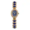 Nuevo Estilo Popular Transfronterizo de Moda Reloj de Mujer Incrustado de Diamantes Lleno de Diamantes Reloj de Pulsera de Cuarzo para Mujer de Lujo Ligero Venta al por Mayor