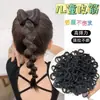 Goma para el pelo con forma de pulgar apta para cabello negro de niños para niñas pequeñas, cuerda para el pelo de alta elasticidad, goma para el pelo simple con borde de falda acanalado