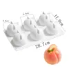 Molde Grande 6 Cavidades Mousse de Gelatina de Manga Molde de Silicone para Sorvete Rugby Chocolate Doce DIY