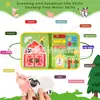 Placa de Aprendizagem de Feltro Amazon Transfronteiriça Fazenda Animal Feltro Placa Ocupada Montessori Iluminação Placa de Educação Infantil