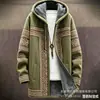 Cárdigan con capucha y cremallera suelto para hombre, chaqueta de algodón con estampado a todo color, elementos de estilo bohemio nuevos transfronterizos, para imagen DIY