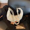 Bolsa de Axila Texturizada Única para Mulheres 2025 Nova Bolsa Simples Tipo Dumpling Versátil de Ombro Único Transversal Bolsa Baguete