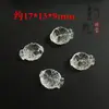Accesorios de Cuentas Blancas de Cristal Natural para Pulsera DIY, Collar para Clavícula, Peces Besados Pixiu, Accesorios de Cuentas de Loto, Cuentas Individuales