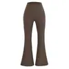 Calça de terno flare com zíper lateral de cintura alta para mulheres, novo estilo coreano de outono, calça casual simples, fluida, slim-fit, de supermodelo
