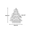 Parche de Ropa Enchufe Navideño Adornos Decorativos Resina Epoxi Casa de Árbol de Navidad Portavelas de Cuatro Compartimentos Molde de Silicona