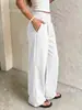 Pantalones Deportivos Casuales de Exterior para Yoga para Mujer, de Cintura Alta, Corte Recto Holgado, Estilo Moderno, Cómodos para Usar Afuera