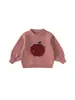 Bangxuan Outono Novo Solto Roupa Íntima Infantil Suéter de Menina Gola Redonda Camada Base de Tricô Infantil Vestuário Infantil Zhili Huzhou