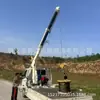 Shengda Machinery Guindaste Hidráulico Totalmente Automático para Caminhão Guindaste Hidráulico para Caminhão Guindaste Hidráulico de Braço Único