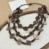 Collar Retro Étnico de Múltiples Capas con Cuentas y Concha de Coco para Mujer, Accesorios de Cadena para Clavícula Apilables de Diseño Bohemio de Nicho