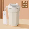 Taza de café aislada de gran capacidad con asa, Taza termo de café de acero inoxidable 316 portátil, Regalo de negocios, Logo personalizado
