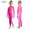 Traje de Buceo Dive&Sail de 2.5 mm para Niños con Apertura Frontal, Traje de Baño de Invierno Cálido de una Pieza, Traje Espesado a Prueba de Frío para Snorkel y Surf