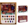Bloques de Construcción Magnéticos, Juguetes de Bloques de Construcción de Cubos Magnéticos, Bloques de Construcción Magnéticos Ensamblaje Educativo Ensamblaje Magnético Juego Completo