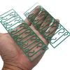 Colgador de Adorno para Bola de Navidad Transfronteriza Accesorios de Plástico Verde Transparente para Árbol de Navidad Herramienta de Gancho Pequeño en Forma de S Colgante