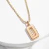 Colar de 26 Letras Novo Design Transfronteiriço Europeu e Americano Corrente Simples e Elegante para Clavícula Colar Comemorativo para Melhor Amigo