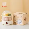 Mini Cocedora de Huevos Multifuncional, Olla para Desayuno Doméstica, Pequeño Regalo, Producto de Bienestar para Huevos al Vapor, Souvenir, Venta al por Mayor de Vaporizador de Huevos