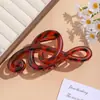 Presilha de Cabelo Artística Retro Fosca em Formato de Nota Musical para Mulheres, Design Simples e Elegante, Presilha Versátil para Penteados Coques na Parte de Trás da Cabeça