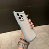 Funda de Teléfono de Resina con Orejas de Gato de Comercio Exterior 16E Adecuada para Apple 18Promax Simple 14/13 Cobertura Total 17 Anti-Caídas 78