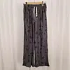 Pantalones de Pierna Ancha para Mujer Verano Nuevo Cintura Alta Aspecto Delgado Casual Mariposa Rasgado Cintura Elástica Pantalones Rectos Pantalones de Mujer