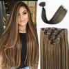 Set de Peluca Europea y Americana de Siete Piezas de Cabello Largo y Liso Transfronterizo para Aumentar el Volumen del Cabello, Extensiones de Cabello de Peluca Natural Invisibles