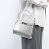 Bolsa Kelly de Couro em Relevo de Alta Qualidade para Mulheres 2026 Nova Moda Elegante Bolsa de Ombro/Axila Estilo Hong Kong Transversal Pequena Quadrada
