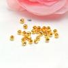 Cuentas de cobre conservadoras del color envueltas en oro DIY cuentas de transferencia cuentas de sandía cuentas de calabaza cuentas pequeñas doradas nacaradas cuentas espaciadoras pulsera collar pulsera