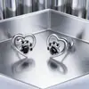 Pendientes de Pata de Perro Corazón Hueco Moda Popular Europea y Americana para Mujer Pendientes de Huella de Pie Amor Hueco Transfronterizos Aliexpress