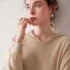 Suéter de punto de cachemira 100% puro, elegante y de alta gama, con capucha para mujer, color liso, para otoño e invierno, casual, reduce la edad, se puede usar en exteriores