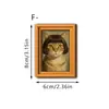 Gato Abstracto de Puerta Abierta Transfronterizo, Rana Divertida, Gallo Animal Magnético de Madera Retro Decoración de Imán para Refrigerador