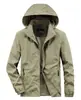Chaqueta con capucha cortavientos para hombre Primavera y Otoño Exterior Secado Rápido Abrigo Delgado Abrigo Cálido Casual para Hombre 2118