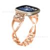 Para Fitbit versa4 mariposa grande X correa de reloj inteligente X con incrustaciones de diamantes versa3 Correa de reloj universal