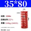 Mola helicoidal de compressão de fio plano forte retangular padrão japonês para molde de alta temperatura vermelha 65mn TM spring SWM carga 6