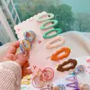 217 Pinzas para el Cabello de Color Caramelo con Degradado, Pinzas Laterales para Flequillo y Frente, Set de Gomas para el Cabello, Pinzas Bb Lindas, Accesorios para el Cabello para Niñas