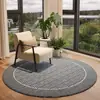 Tapete Redondo para Sala de Estar, Luxo Acessível e Cobertor de Alta Qualidade para Cabeceira de Quarto, Tapete de Piso Totalmente Retrô para Home Office e Closet