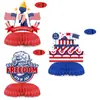 Amazon Decoraciones de Escritorio para Fiesta del Día de la Independencia Americana Adornos del Día Nacional Americano Adornos de Bola de Panal Venta al por Mayor Personalización