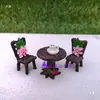 Accesorios para Rocallas, Piedra Absorbente de Agua, Adornos para Bonsái, Micro Paisaje, Decoración de Musgo para Suculentas, Mesa Miniatura, Silla, Botella de Vino, Café