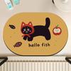 Tapete de Chão Semicircular Dachshund Porta do Banheiro Absorvente Tapete para os Pés Banheiro Vaso Sanitário Tapete Antiderrapante Personalizado de Acordo com Desenhos