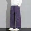 Pantalones de trabajo casuales estilo americano holgados para hombre, adecuados para primavera y otoño, modernos, versátiles, deportivos, a prueba de viento, impermeables y de pierna recta largos