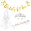 Anel de casamento unido ouro ouro rosa oco diamante Noiva a caminho flor alça de ombro véu coroa de casamento